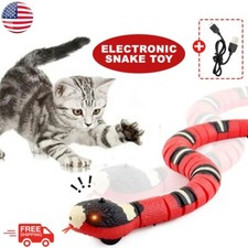 Electronic Snake Cat Toys Smart Sensing Interactive Automatic Teaser Indoor Play