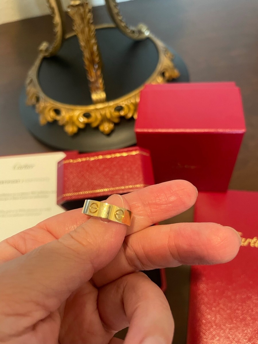 Cartier Love Ring Yellow Gold Size 53mm US Size 6.5 | eBay Cartier Love Ring Yellow Gold Size 53mm US Size 6.5 | eBay