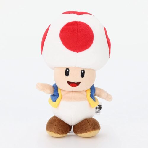 Super Mario ALL STAR COLLECTION Toad Stuffed Toy S / Plush Doll Japan NEW - Afbeelding 1 van 12
