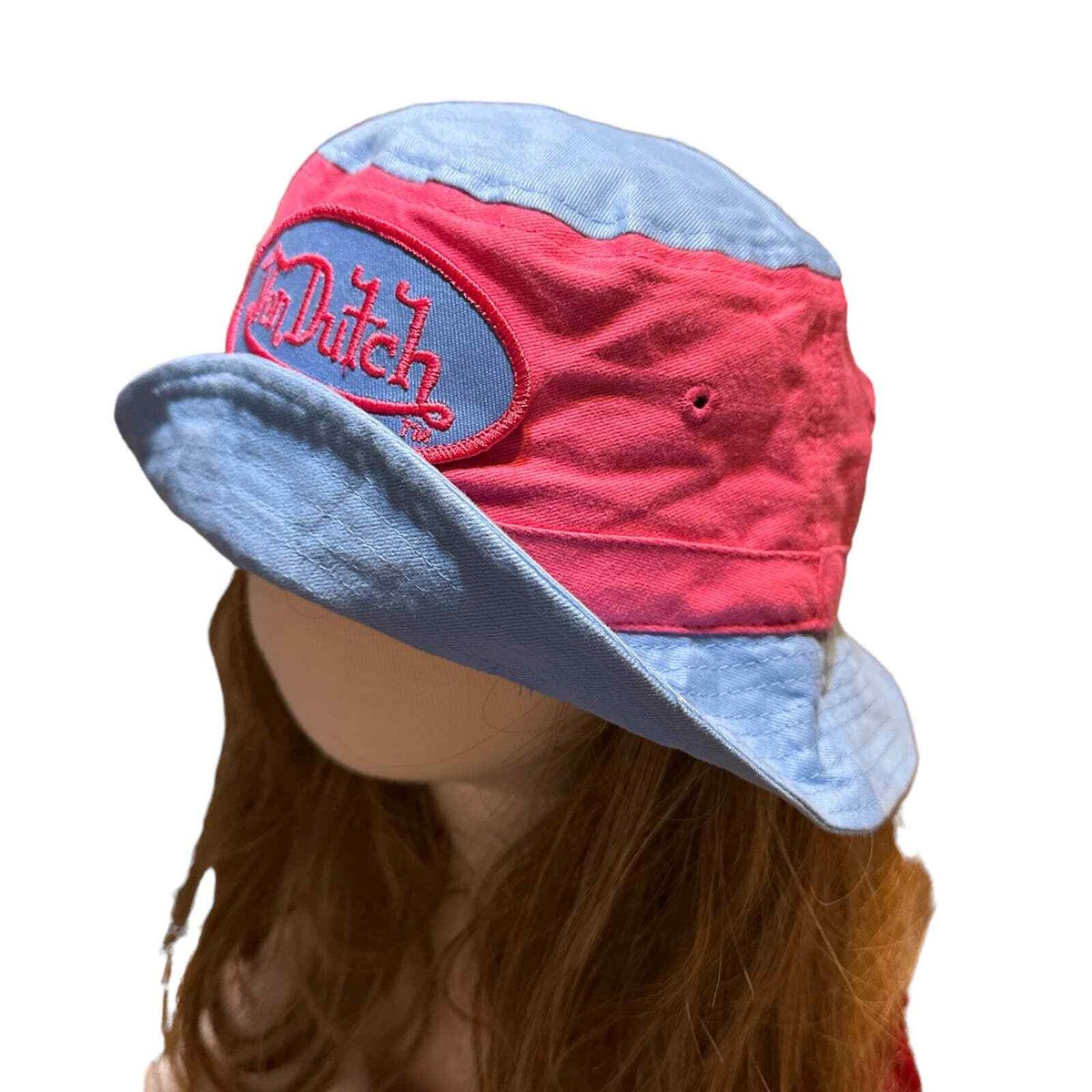 Rare Y2K Von Dutch Bucket Hat Vintage Von Dutch Bucket Fisherman Youth/Kids Hat Y2K Unisex  main image 4