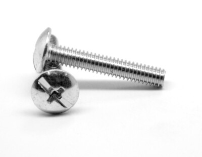 #10-24 x 4'' (FT) Coarse Thread Machine Screw Combo Truss Hd Zinc Plated