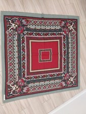 Multi-color Floral Italian Square Scarf Shawl. Size 45x45