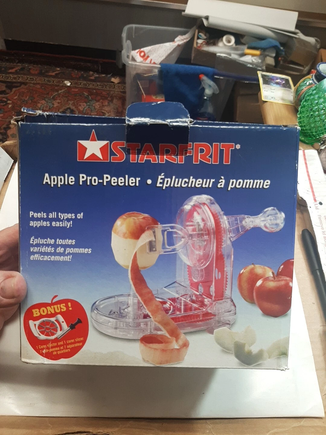 STARFRIT Apple Pro Peeler W/ Core Ejector & Core Slicer New Old Stock