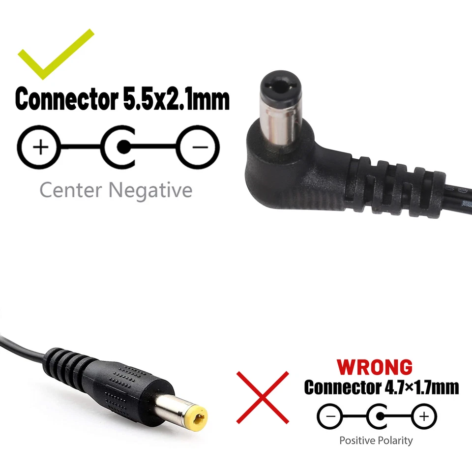 9V Power Supply Adapter for Guitar Effect Padals Tip Center Negative 5.5 x 2.1mm - Image 3 of 4