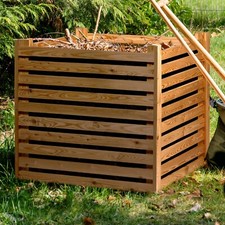 Holz-Komposter Kompostbehälter Gartenkomposter Holz 350 L  Lärche