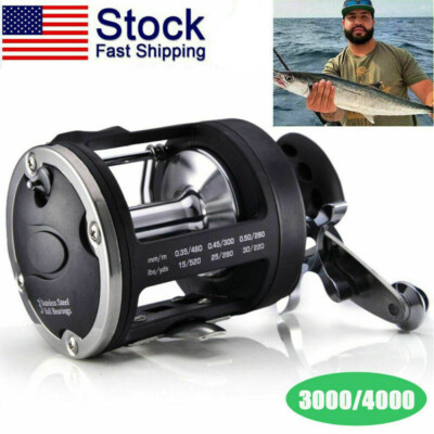 NEW Trolling Fishing Reel Saltwater Right Hand Sea Bait Casting Fishing Reels