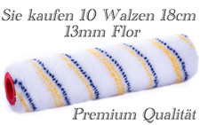 10x Profi Nylon Walze 18cm, 13mm Flor.Epoxy Rolle Beschichtung Harz Boot Wand