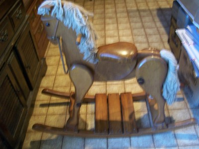 padded rocking horse