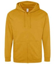Just Hoods Adults Unisex Zip Hoodie Hooded Sweatshirt Jumper Hoodi S-5XL No Logo