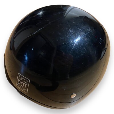 Daytona - Skull Cap Helmet - Medium - Gloss Black - FMVSS No. 218