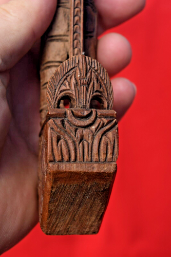 Vintage Wooden Dragon Totem intricately carved - amazing detail 11" Bali? - Picture 6 of 10