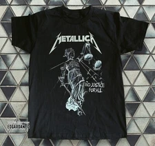 Rare! Metallica And Justice for All Black Unisex T-shirt Size S-5XL