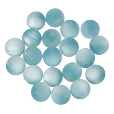 20 Pcs Acrylic Round Beads, 16mm Loose Beads for Jewelry Making, Blue