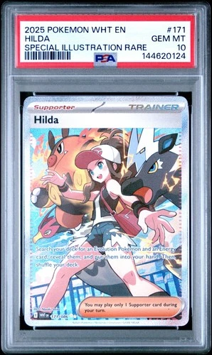 2025 Pokemon White Flare Hilda 171/086 Special Illustration Rare PSA 10