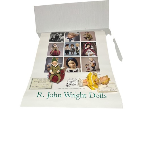 R John Wright Dolls - periwinkle & Sunshine Scootles - RJW Collectors Editions - Picture 4 of 13