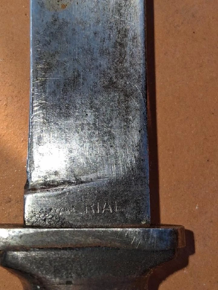 AERIAL CUTLERY CO. Marinette. Wis. 狩猎刀带鞘 * 稀有 * — 第 3/4 张图片