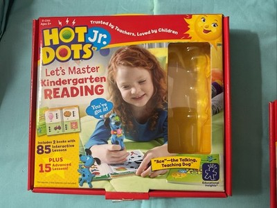 Hot Dots Jr Let's Master Kindergarten Reading Phonics Book 1 & 2  Set No Pen