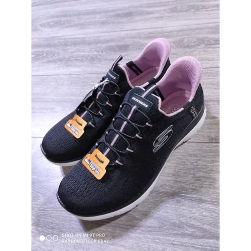 Skechers Slip-ins Summits Dream Chaser Black Mauve Sneakers Womens 9