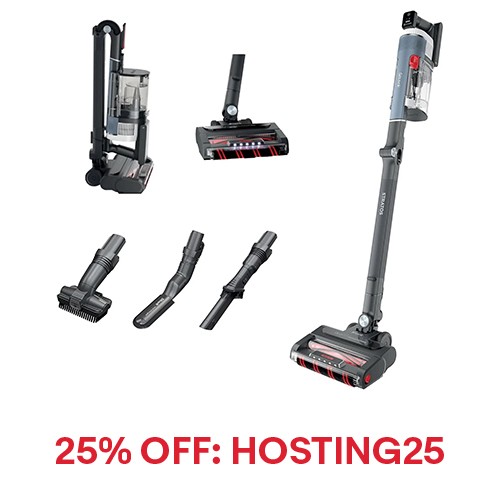 Shark Stratos Cordless Vacuum, Clean Sense IQ & DuoClean PowerFins (Refurbished)