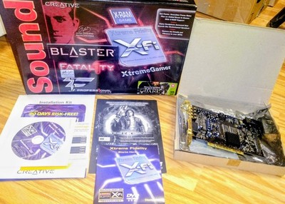 Creative Sound Blaster X-Fi XTreme Gamer Fatality Pro Series, Quake 4! New!