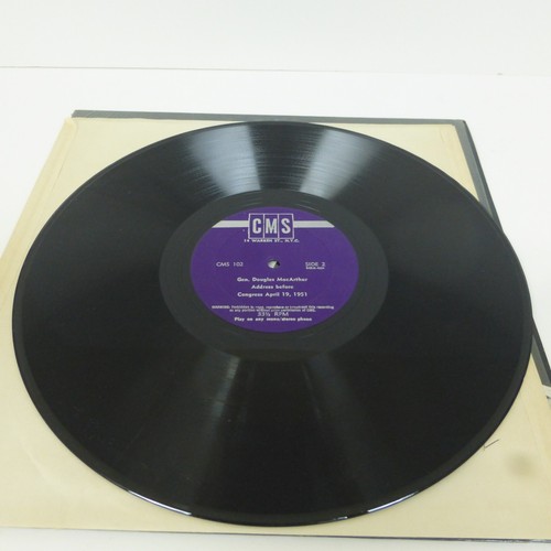 General Douglas MacArthur Address Before Congress, April 19, 1951 Vinyl LP - Foto 5 di 11