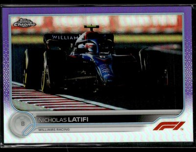 2022 Topps Chrome Formula 1 #123 Nicholas Latifi Purple Refractor 155/399 3002B