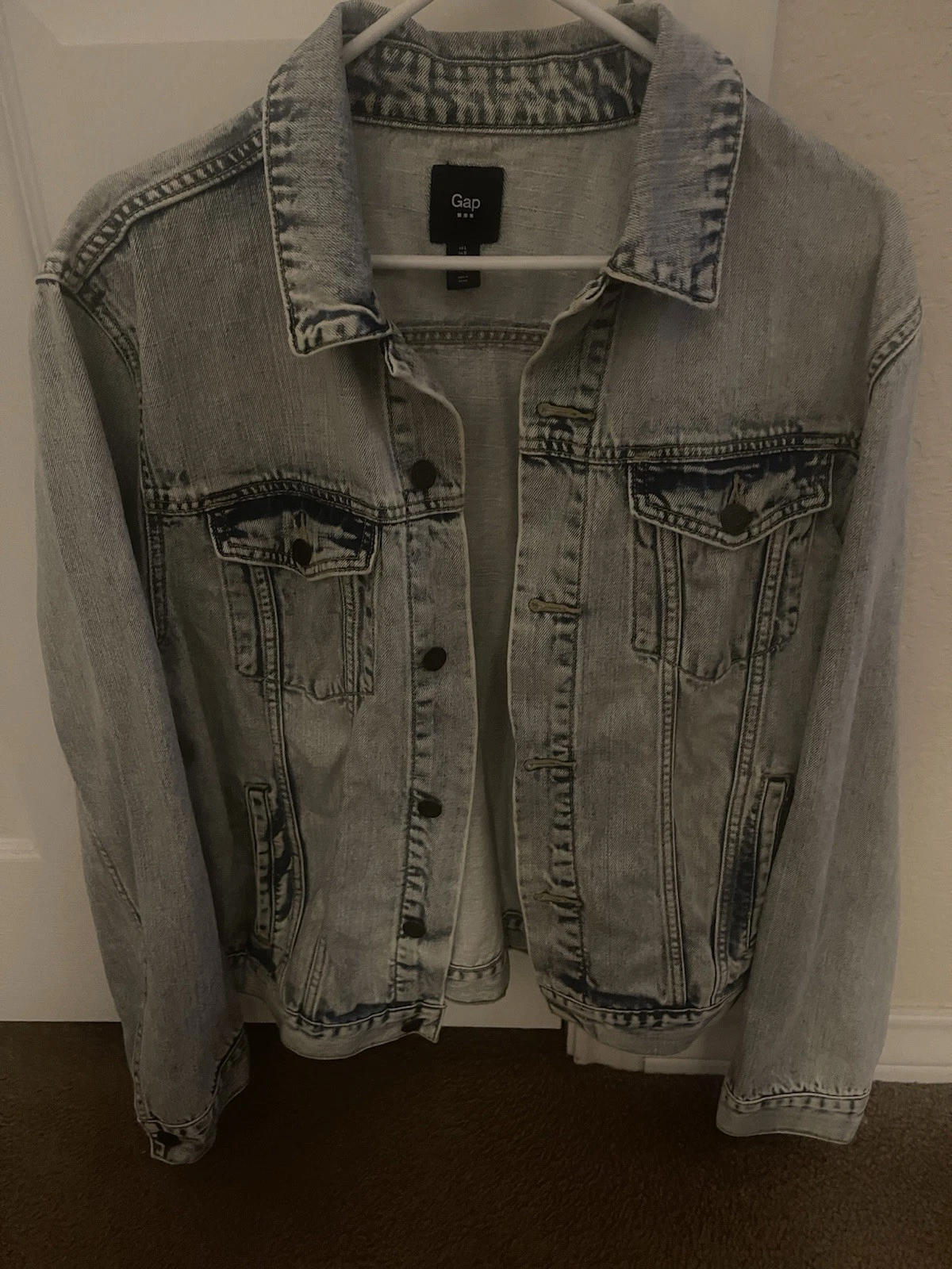 Mens Gap Denim Jacket Light Blue Size Large