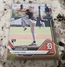 2025 Detroit Tigers Topps NOW #OD-73 Jackson Jobe Gold  Foil /50 RTOD