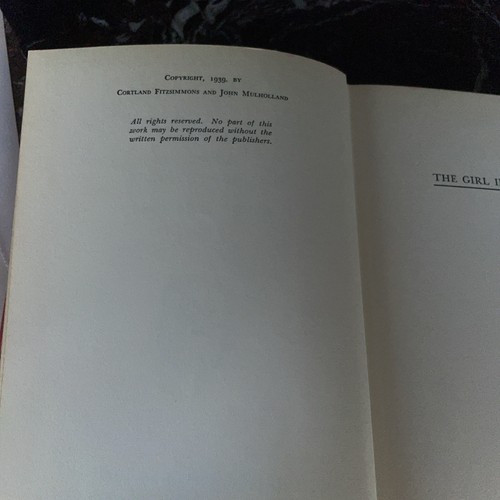 Cortland Fitzsimmons John Mulholland--GIRL IN THE CAGE 1st ed - Foto 5 di 9