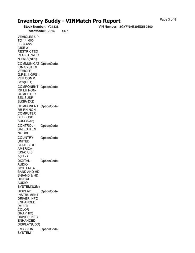 2014 Cadillac SRX Rear Driver Left LH Door Trim Panel in Black Foto 2 de 4