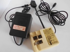 Famicom Console AC Adapter RF Switch Set Tested