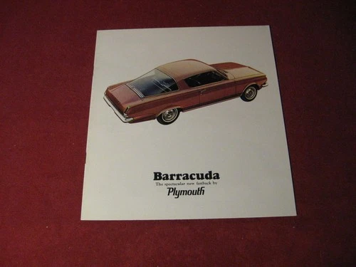 1965 Plymouth Barracuda Sales Brochure Booklet Catalog Old Original