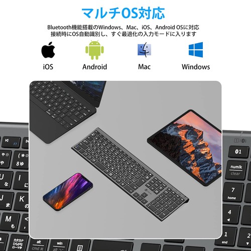 iClever Keyboard, Bluetooth, Japanese Layout, 3 devices can be connected simulta - Picture 3 of 8