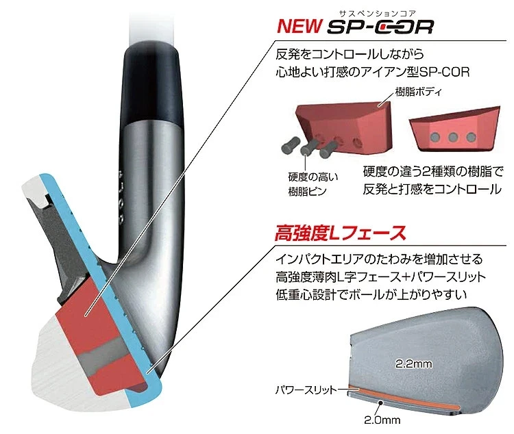 BRIDGESTONE GOLF BX2 HT Iron set 7-pw / Diamana BS50i II R - Image 4 of 4