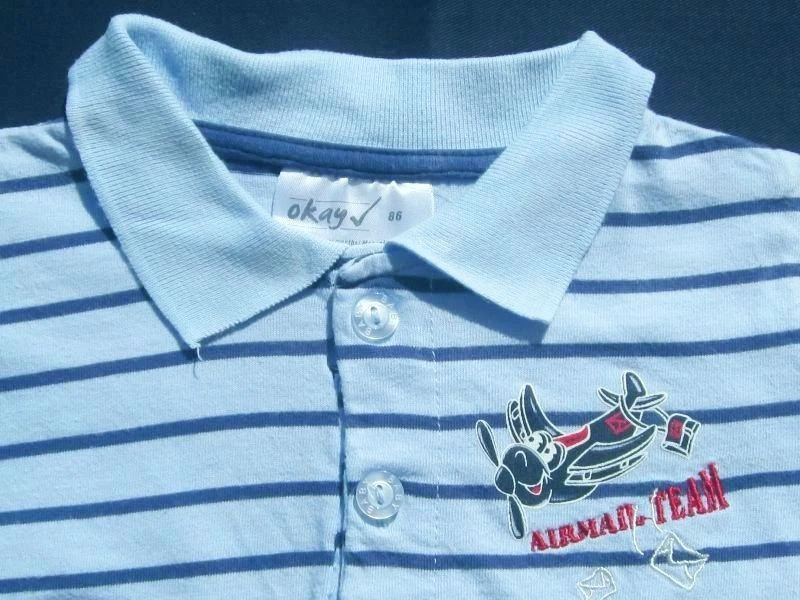 ⭐️Neuwertiges *Flieger* Langarm-Shirt ⭐Poloshirt bestickt ⭐️Gr.86⭐️ - Bild 3 von 4