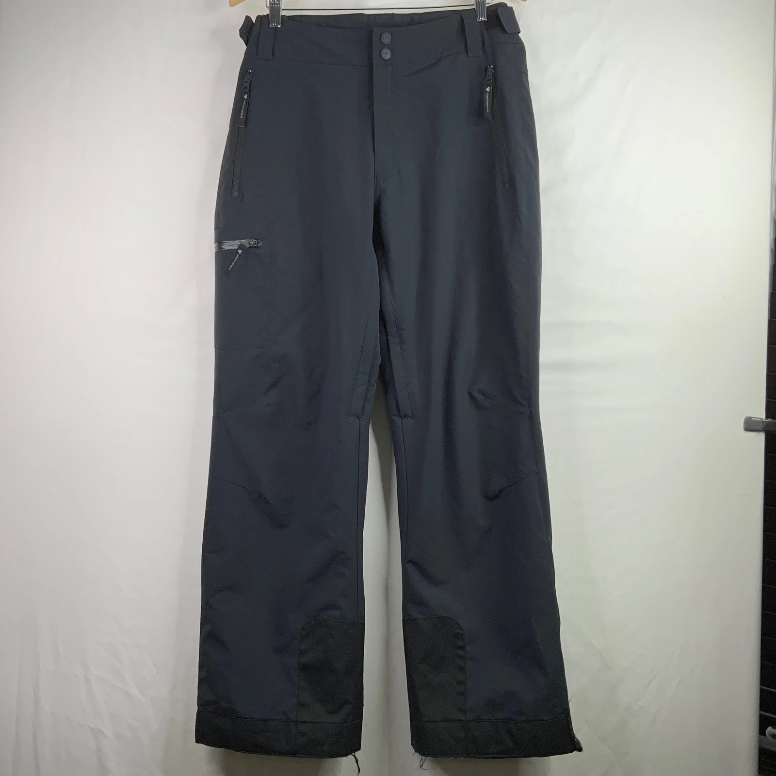 Obermeyer Mens Ski Pants Gray Black Snowboard Snow Cargo Pockets Aspen Co