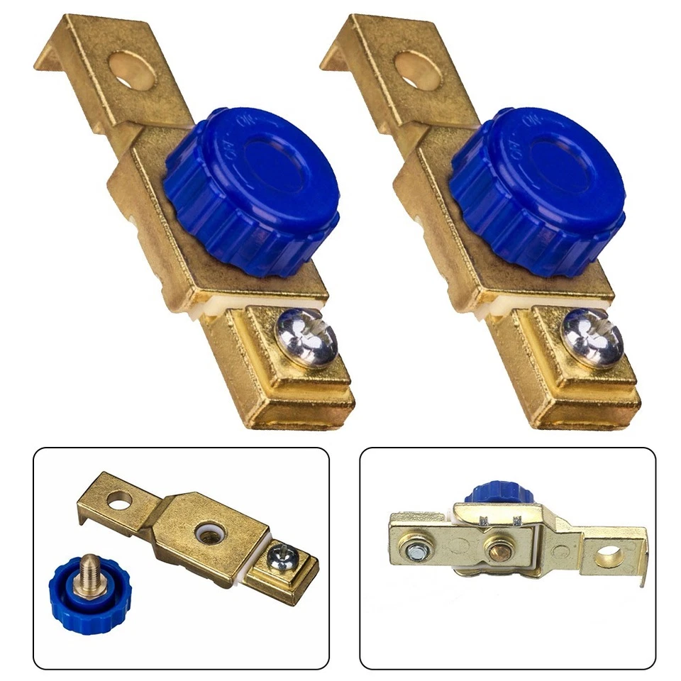 2X Car Motorcycle Battery Master-Disconnect Isolator Terminal Cut Off Switch NEW - Image 2 of 4