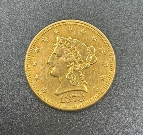 1878 $2 1/2 Gold Liberty Quarter Eagle - $2.5 Coin $2.50 Piece