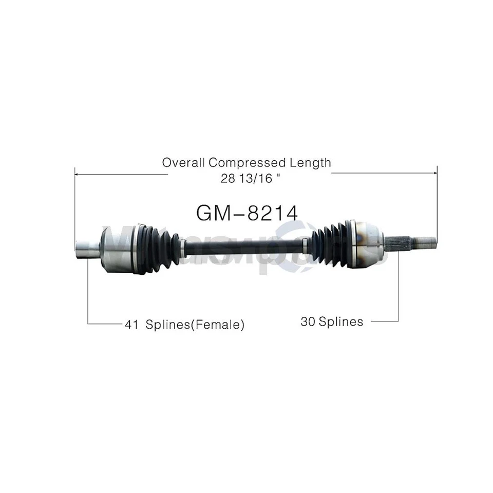 KIT DE COJINETE DE RUEDA Y EJE CV 4X PARA CHEVROLET CORVETTE 2006-2007 TRAKMOTIVE WJB Foto 2 de 4