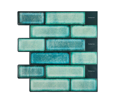 Peel and Stick Backsplash for Kitchen | Stick on wall tiles | Pack of 10 Tiles