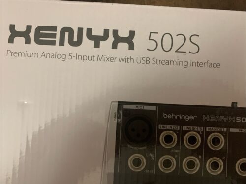 Behringer Xenyx 502S 5-Channel Analog Streaming Mixer - New In Box - Picture 2 of 10