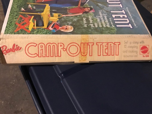 vintage barbie tent