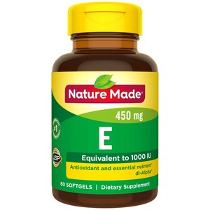 Vitamina E 450 Mg 1000 Ui Dl Alpha Softgels 60 Unidades Para Antioxidantes Ebay