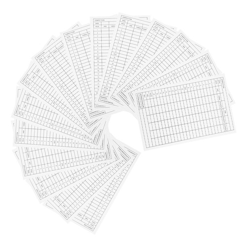 2 Stück Golf-Scorebuch – 15 Stück Golf-Score-Tracker, Golf-Statistikblatt, - Bild 4 von 12