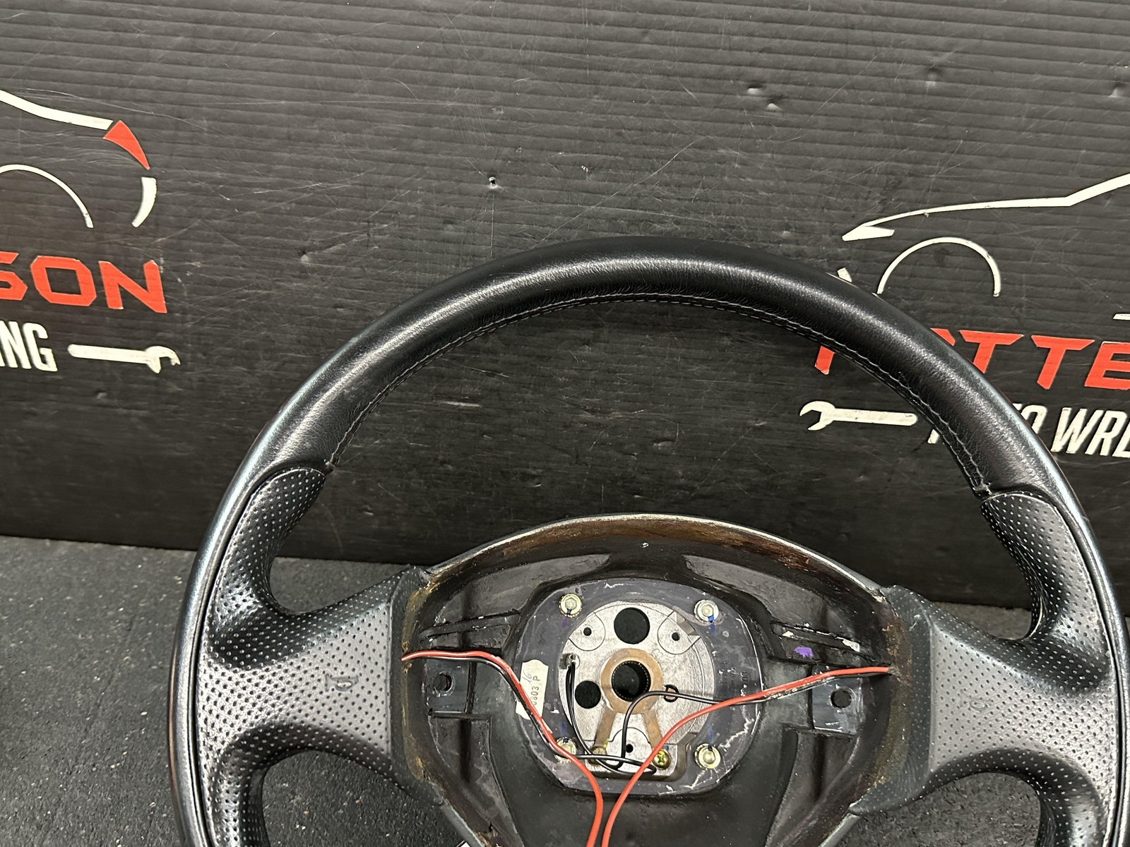 2004 MASERATI COUPE GT LEATHER WRAPPED STEERING WHEEL BLACK
