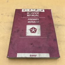 1990 Chrysler Premier Monaco Automotive Service Repair Shop Manual Original OEM