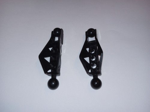 2 Lego 45749 Bionicle Lower Leg Section Rahkshi type Black Genuine Retired - Picture 8 of 12