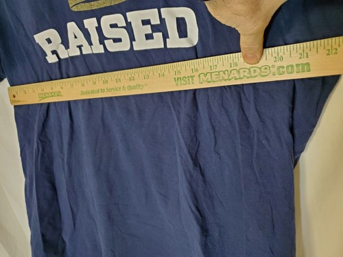 KC Royal "Raised Royal" Shirt Kansas City Adult XL Navy Blue Crown MLB Teva SGA - Picture 9 of 10