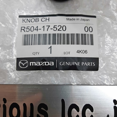 Perilla de cambio de cuero Mazda RX-7 FD3S Spirit-R RS RSR 5MT (R504-17-52000) - negra - Imagen 3 de 14