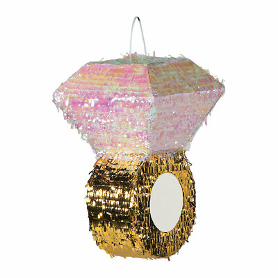 Metallic Diamond Ring Pinata, Party Decor, Engagement, Bachelorette, 1 Piece